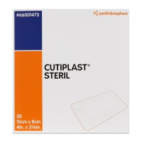 Cutiplast Steril 10cm x 8cm: Apósitos estéreis (caixa de 50 unidades)